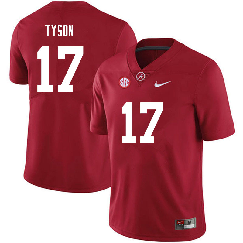 Alabama Crimson Tide Men's Paul Tyson #17 Crimson NCAA Nike Authentic Stitched 2021 College Football Jersey HF16N72AT